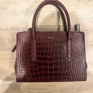 Radley London bag Deep Red Croc-Embossed